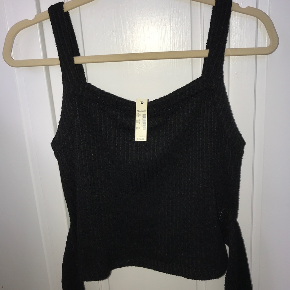 New! Madewell Texture & Thread Tie Wrap Tank Top